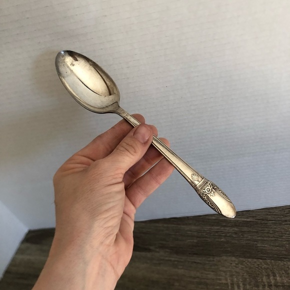 Vtg Wm Rogers Silver Flatware Spoon - Picture 1 of 11